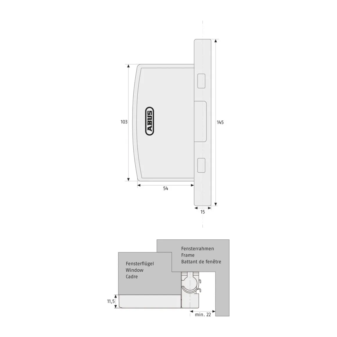 Abus Fenstersicherung FAS97 B