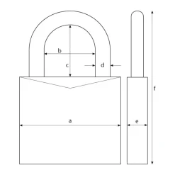 Abus Zahlenschloss 145/20 Aluminium blau