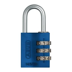 Abus Zahlenschloss 145/30 Aluminium blau