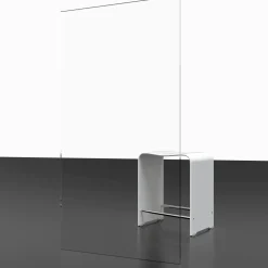 Alexa Style 2.0 Drehtuer inkl Seitenwand192x90x90cm Alu Natur, Klar hell