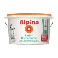 Alpina Bad- und Küchenfarbe Weiß Matt 5 L