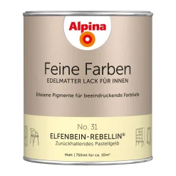 AlpinaBuntlack Feine Farben Lack No 31 Elfenbein-Rebellin edelmatt 750ml