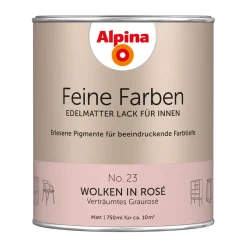 AlpinaBuntlack Feine Farben Lack No 23 Wolken in Rosé edelmatt 750ml