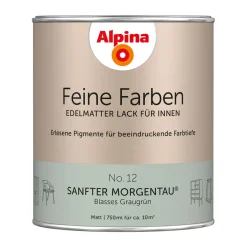 AlpinaBuntlack Feine Farben Lack No 12 Sanfter Morgentau edelmatt 750ml