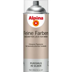 AlpinaBuntlack Feine Farben Sprühlack Purismus in Silber 400ml