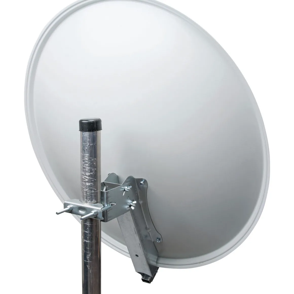 Alu-SAT-Spiegel 80 cm, hellgrauAlu-Line