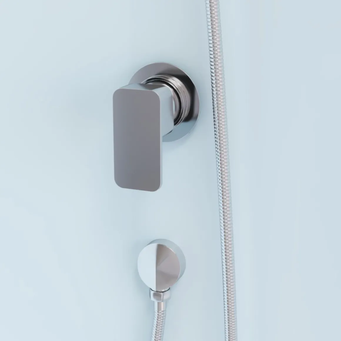 Aurlane Komplettdusche Essential, eckig, Farbe: Silber, 85x85x197,5cm