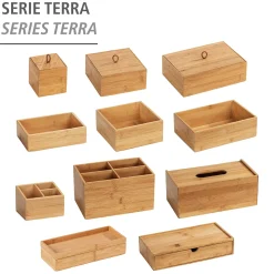 Badbox mit Deckel M Mod. Terra, Bambu