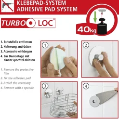 Badetuchstange Uno 40 cm Orea MattTurbo-Lock Edelstahl