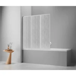 Badewannenfaltwand Venezia 3tlg. weiss