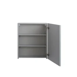 BADMOBIL Spiegelschrank FOTON 52 x 63 x 14 cm Tür rechts mit LED verdeckter Sensorschalter hellgrau