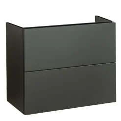 BADMOBIL Waschtischunterschrank CRAFT 63 x 54 x 36 cm 2 Schubladen mit Push-To-Open grün-matt