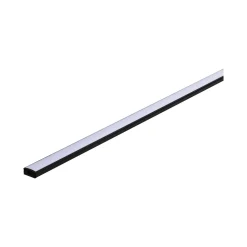 Base Profil mit weissem Diffusor 2 mschwarz eloxiert/weiss Alu/Kunststoff