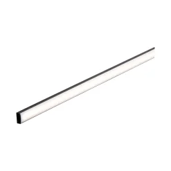 Base Profil mit weissem Diffusor 2 mschwarz eloxiert/weiss Alu/Kunststoff