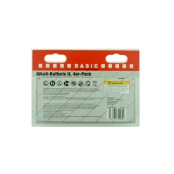 Basic Alkaline-D-Batterie 1,5V 4 Stück