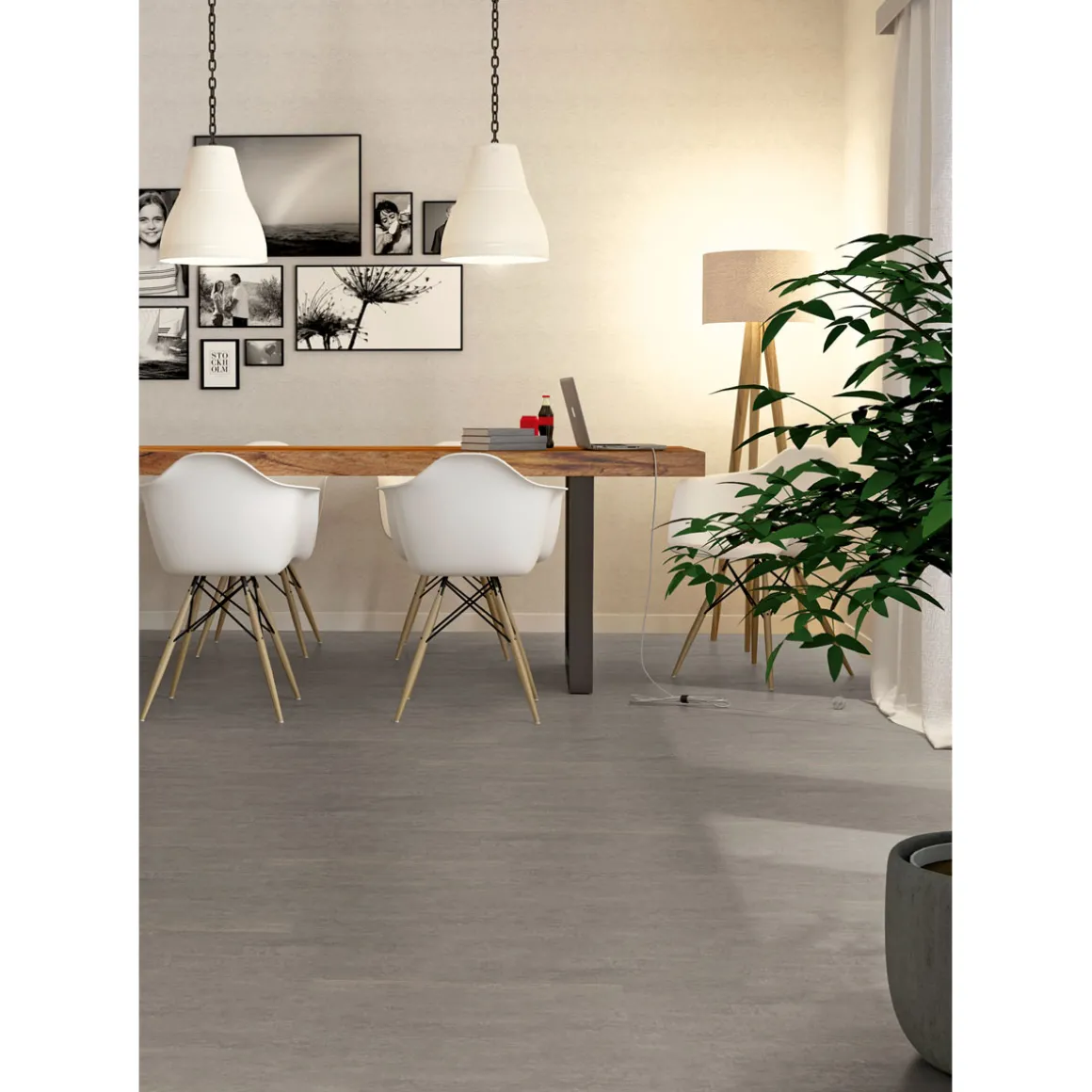 BASIC SPC-Rigid Cementino Grau609x304x3,5 mm