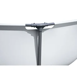 Bestway Frame-Pool-Set Steel Pro MAX mit Filterpumpe Durchmesser 305 x 76 cm lichtgrau