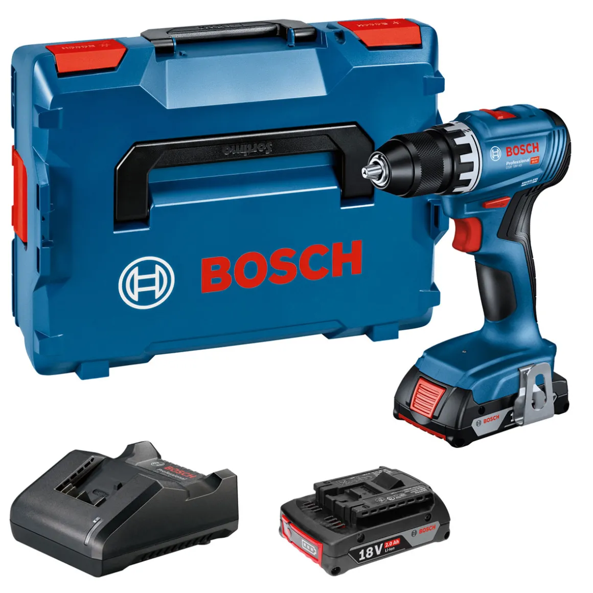 Bosch Akku-Bohrschrauber GSR 18 V-45 Professional in L-BOXX 136
