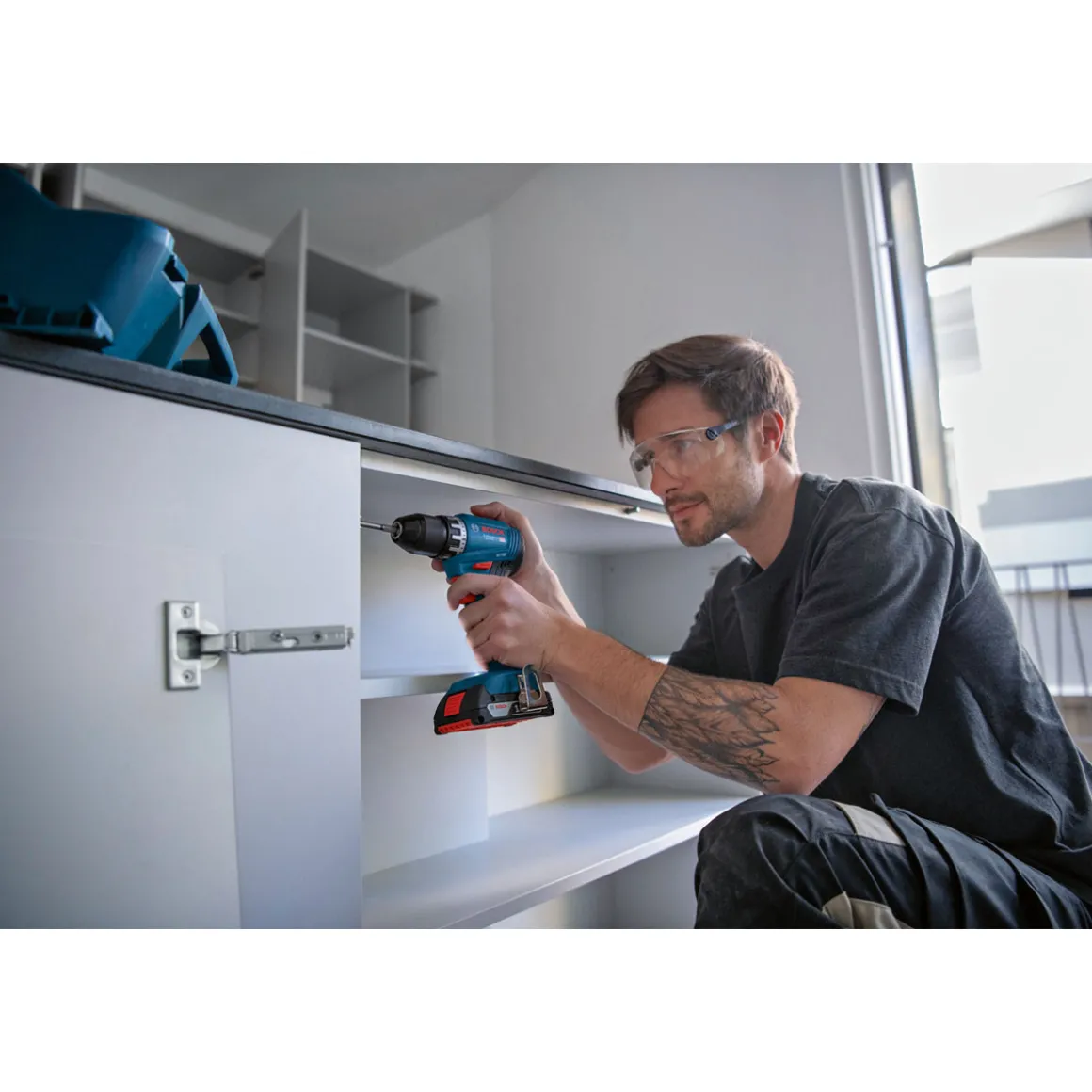 Bosch Akku-Bohrschrauber GSR 18 V-45 Professional in L-BOXX 136