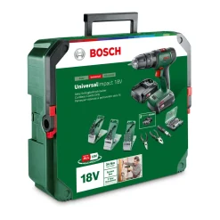 BoschAkku-Schlagbohrschrauber UniversalImpact 18V 2 Akkus Ladegerät und Zubehör