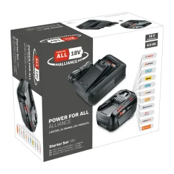 Bosch Akku Starter-Set 18V, 4,0 Ah Akku Ladegerät 18V-44
