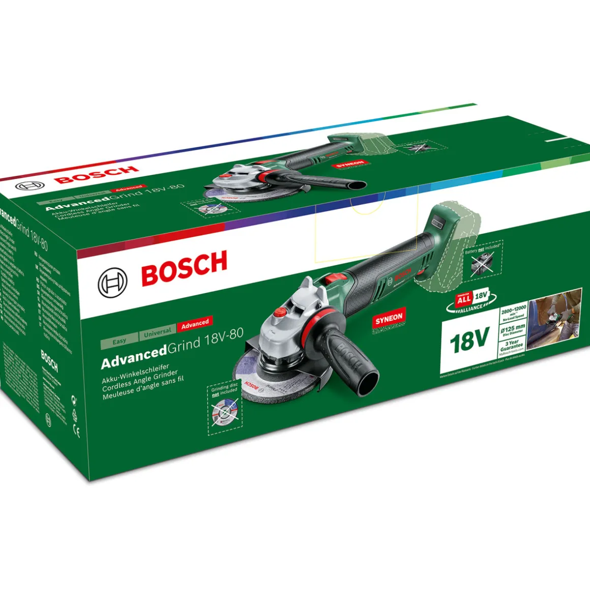 BoschAkku-Winkelschleifer Advanced Grind 18V-80