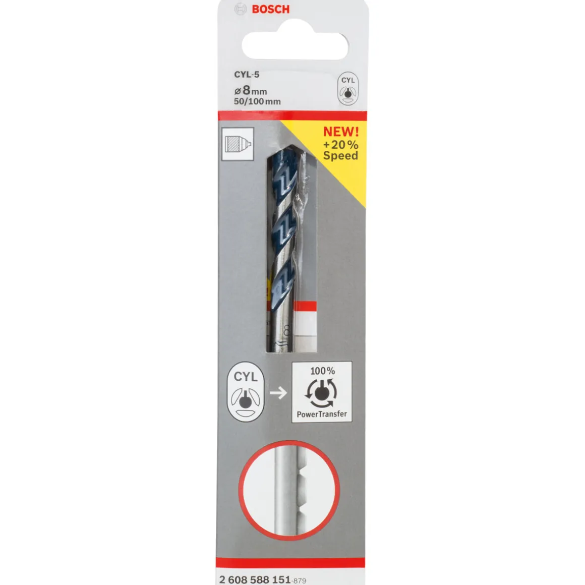 Bosch Betonbohrer CYL-5 8 x 50 x 100 mm