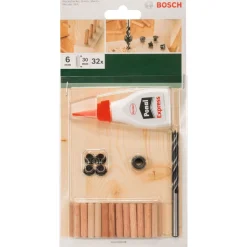 BoschDIY Dübelset 6 x 30 mm 32- teilig