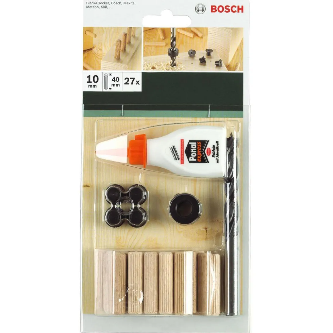 BoschDIY Dübelset 10 x 40 mm 27- teilig