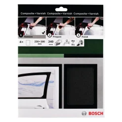 BoschDIY Handschleif-Set 230 x 280 mm 2xK240K400K600 4- teilig schwarz