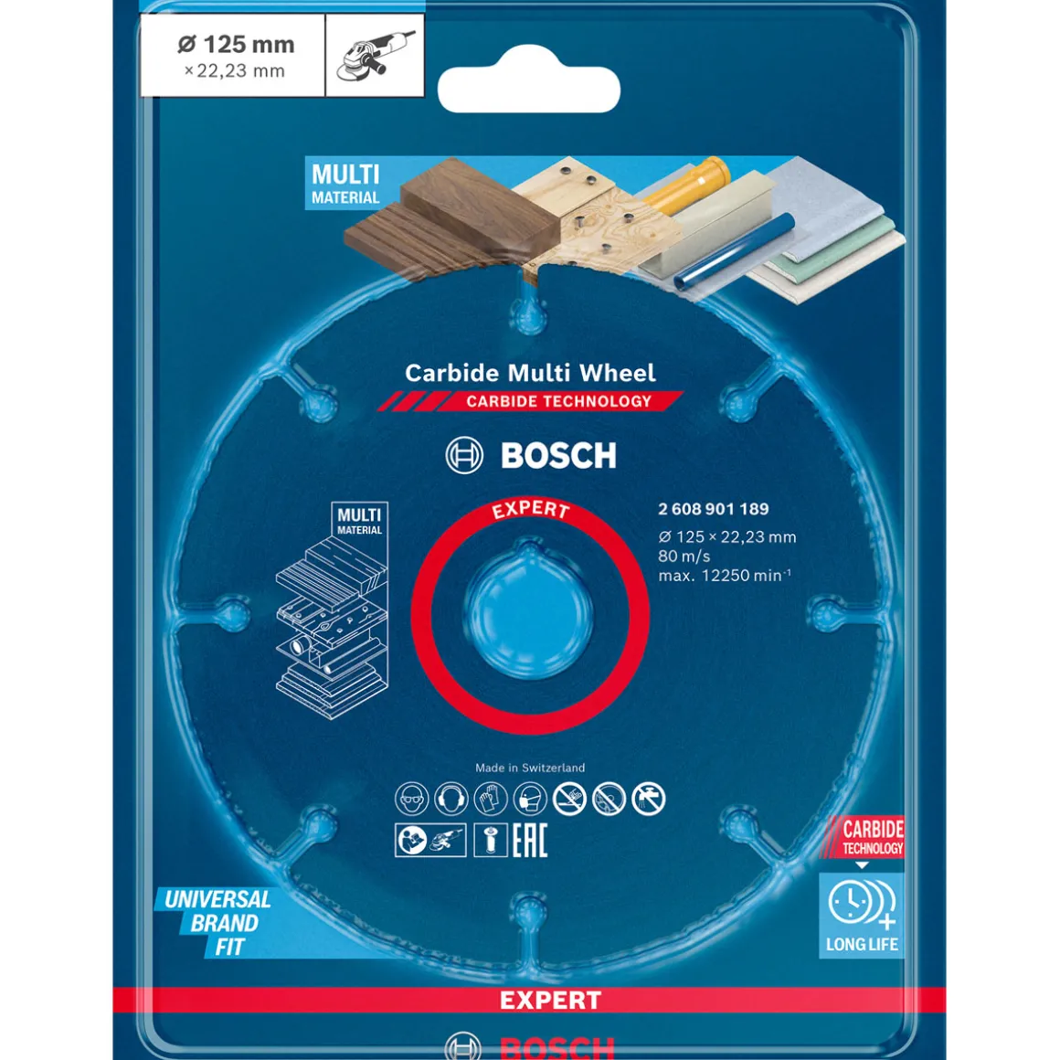 Bosch ProfessionalExpert Carbide Multi Wheel Trennscheibe 125 mm 22,23 mm