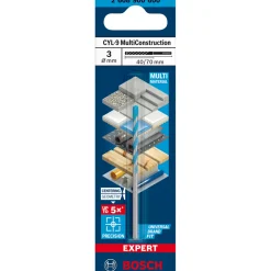 Bosch ProfessionalExpert CYL-9 MultiConstruction Bohrer 3 x 40 x 70 mm d 2,8 mm