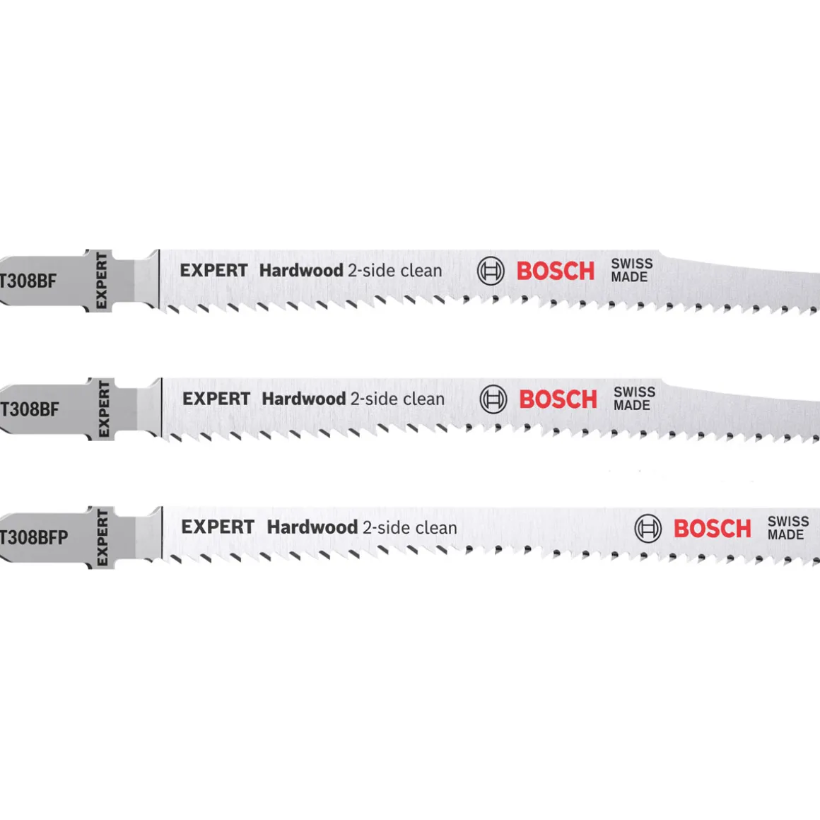 Bosch ProfessionalExpert Hardwood 2-side clean Stichsägeblatt-Set 2- teilig T308BF/BFP