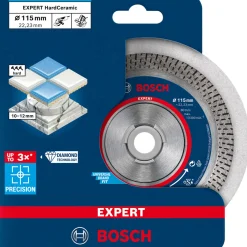 Bosch ProfessionalExpert HardCeramic Diamanttrennscheiben 115 x 22,23 x 1,4 x 10 mm