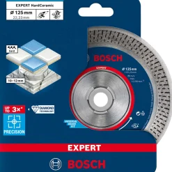 Bosch ProfessionalExpert HardCeramic Diamanttrennscheiben 125 x 22,23 x 1,4 x 10 mm