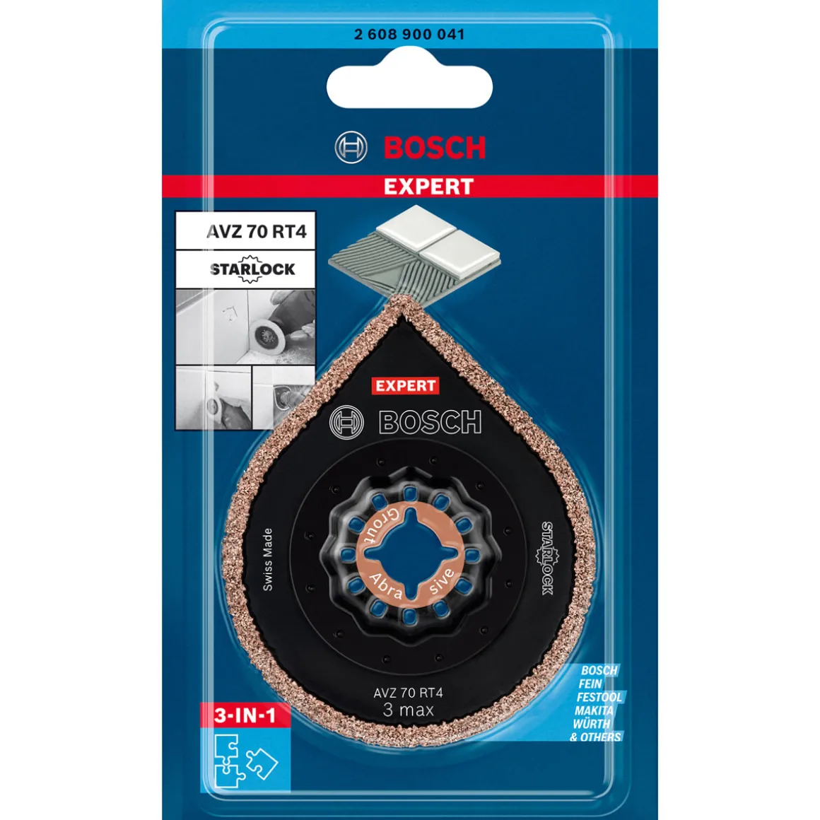 Bosch ProfessionalExpert 3 max AVZ 70 RT4 Platten zum Entfernen von Fugen