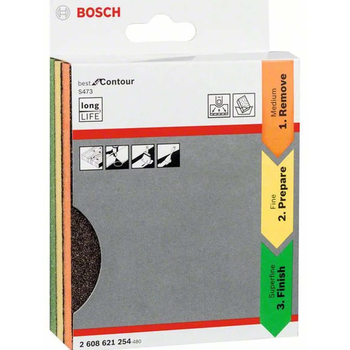 BoschSchleifschwamm S473 für Konturen