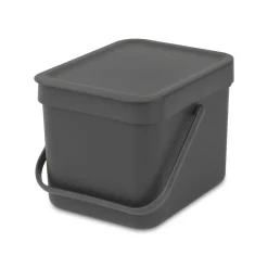 BRABANTIA Abfallbehälter Sort und Go 6 L grau