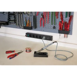Bremounta 5fach mit USB schwarz DE 3mH05VV-F3G1,5 mit Schalter