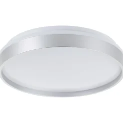 Brilliant Deckenleuchte Britt 33cm silber/weiß 22W 2300lm stufenlos dimmbar