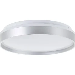 Brilliant Deckenleuchte Britt 33cm silber/weiß 22W 2300lm stufenlos dimmbar