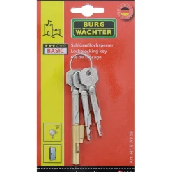 Burg Wächter Schlüssellochsperrer E 7/3 Messing