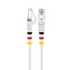 CAT7 Netzwerkkabel S/FTP 3Farbclips 5,0mweiss