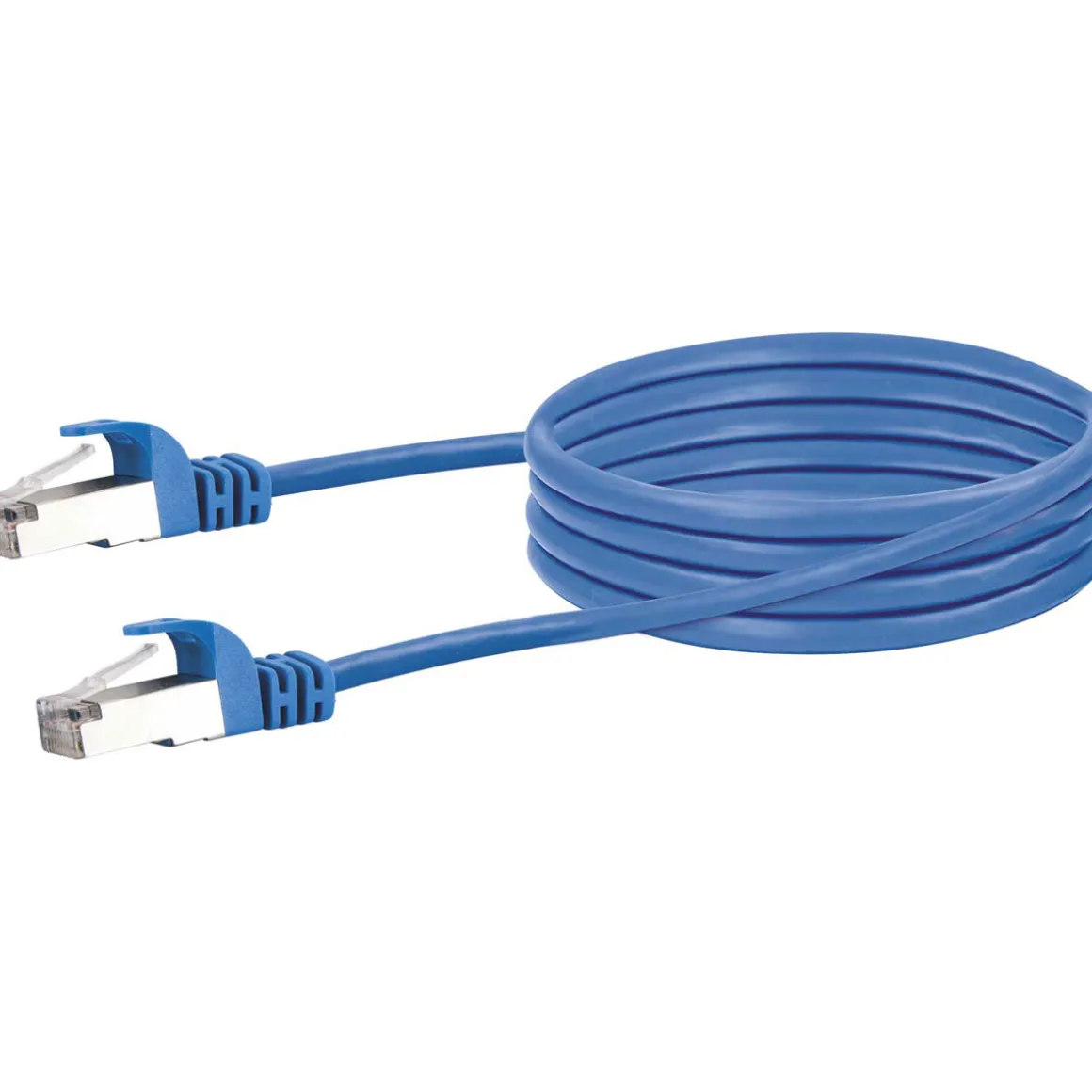 CAT6 S/FTP Netzwerkkabel 0,5m blaumax. 250 Mhz 1 Gbit/s