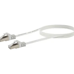 CAT6 U/FTP Netzwerk Flachkabel 1,5 mweiss
