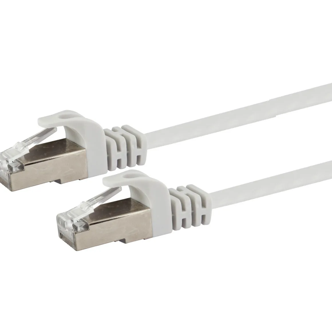 CAT6 U/FTP Netzwerk Flachkabel 10m weiss