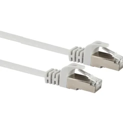 CAT6 U/FTP Netzwerk Flachkabel 3,0 mweiss