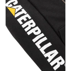 CAT Zip Hoodie Banner schwarz Gr. M