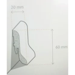 Clip-Laminatleiste SL 60 Buche hell 250 cm lang