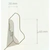 Clip-Parkettleiste SL 60 250 cm weiß